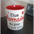 Mug personnalisé - "Elue Marraine du jour"