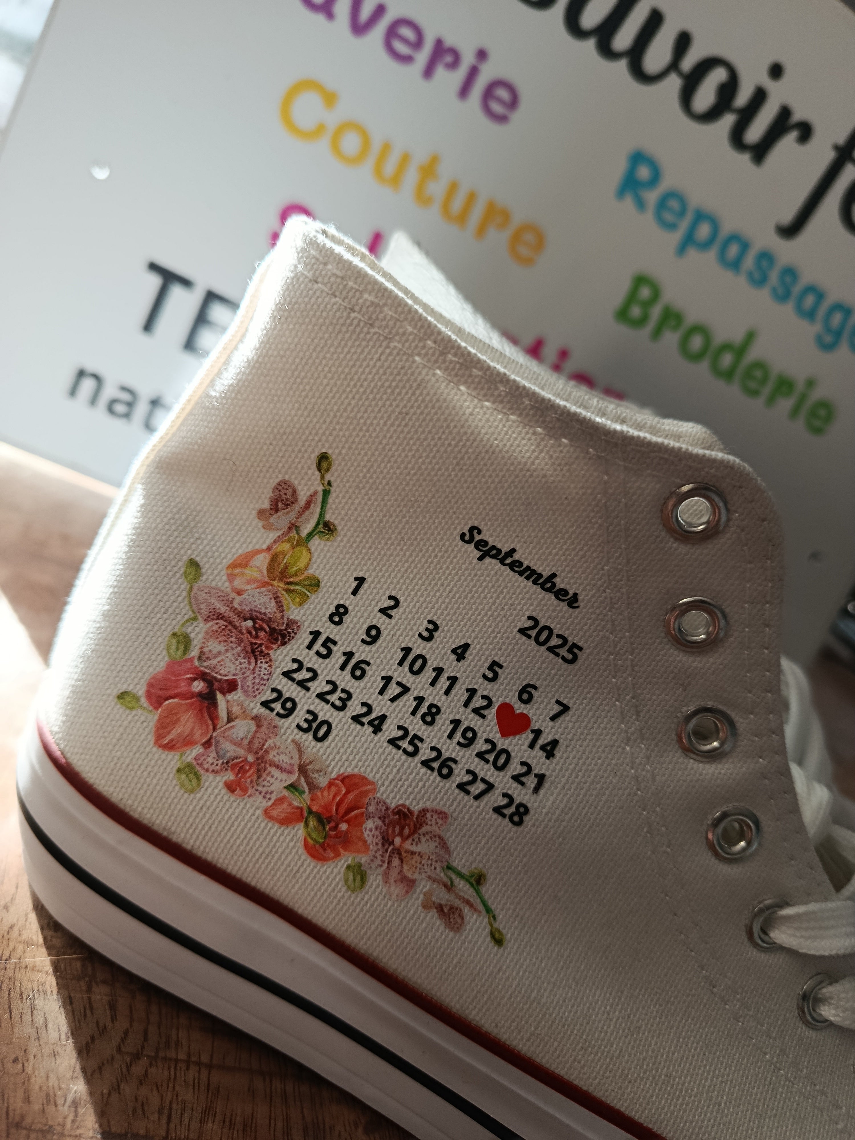 Personnalisation sur baskets