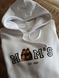 Sweat à capuche "Mam's / Mamie" personnalisé avec photo des enfants ou petits enfants