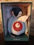 Peluche à bisous KALOO bleu brodée.
