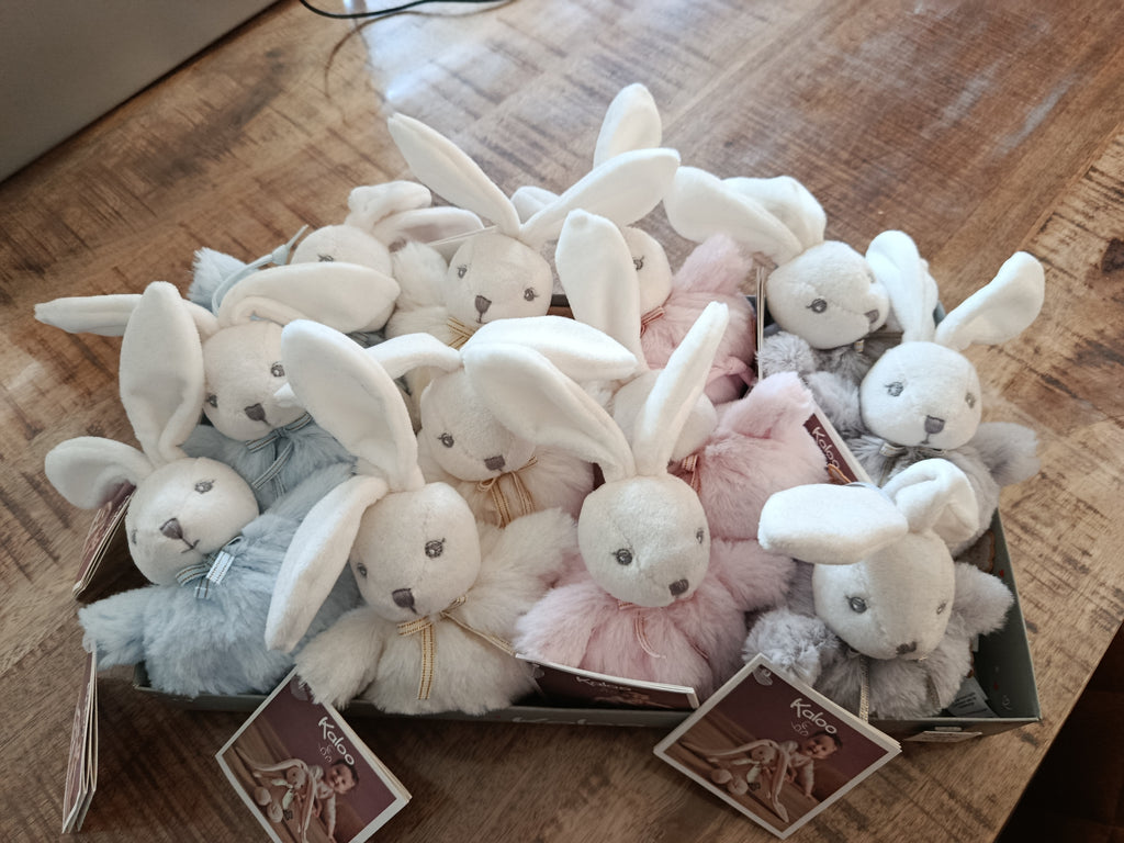 Pompon lapin KALOO - Personnalisation prénom sur oreille