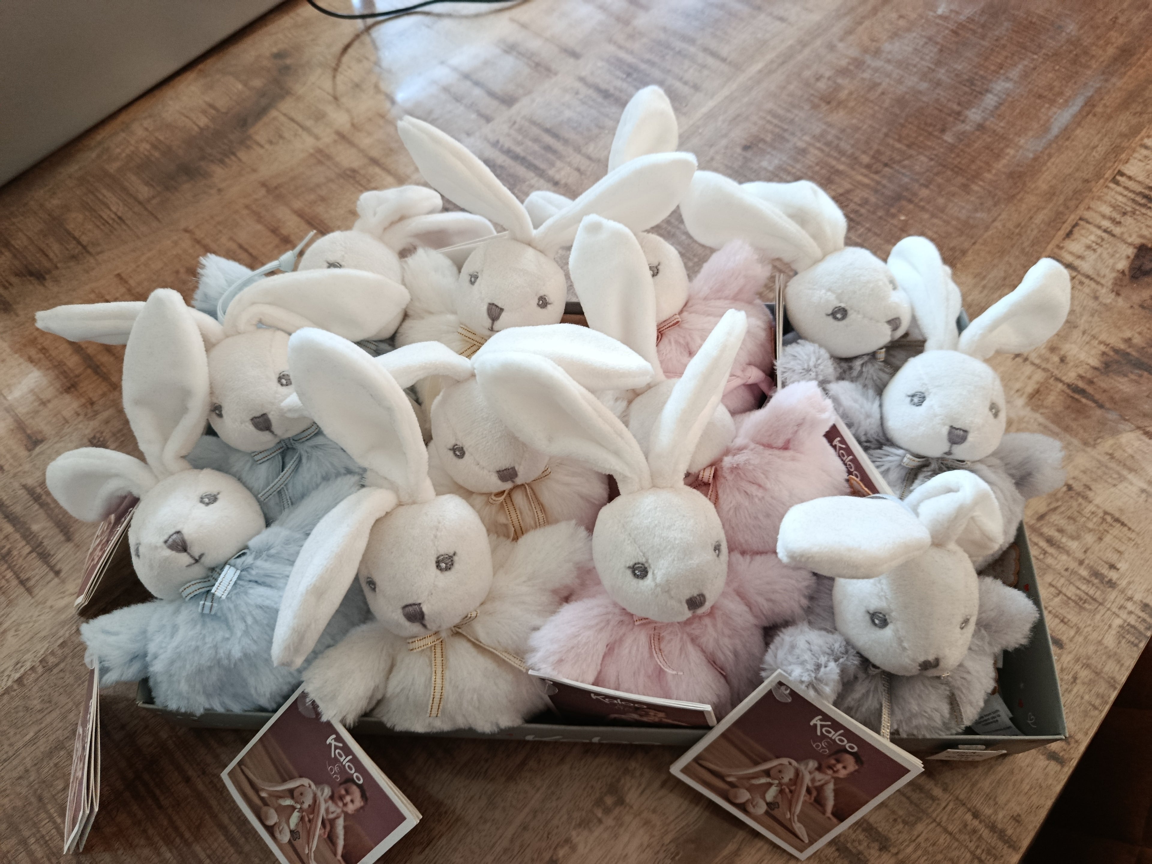 Pompon lapin KALOO - Personnalisation prénom sur oreille