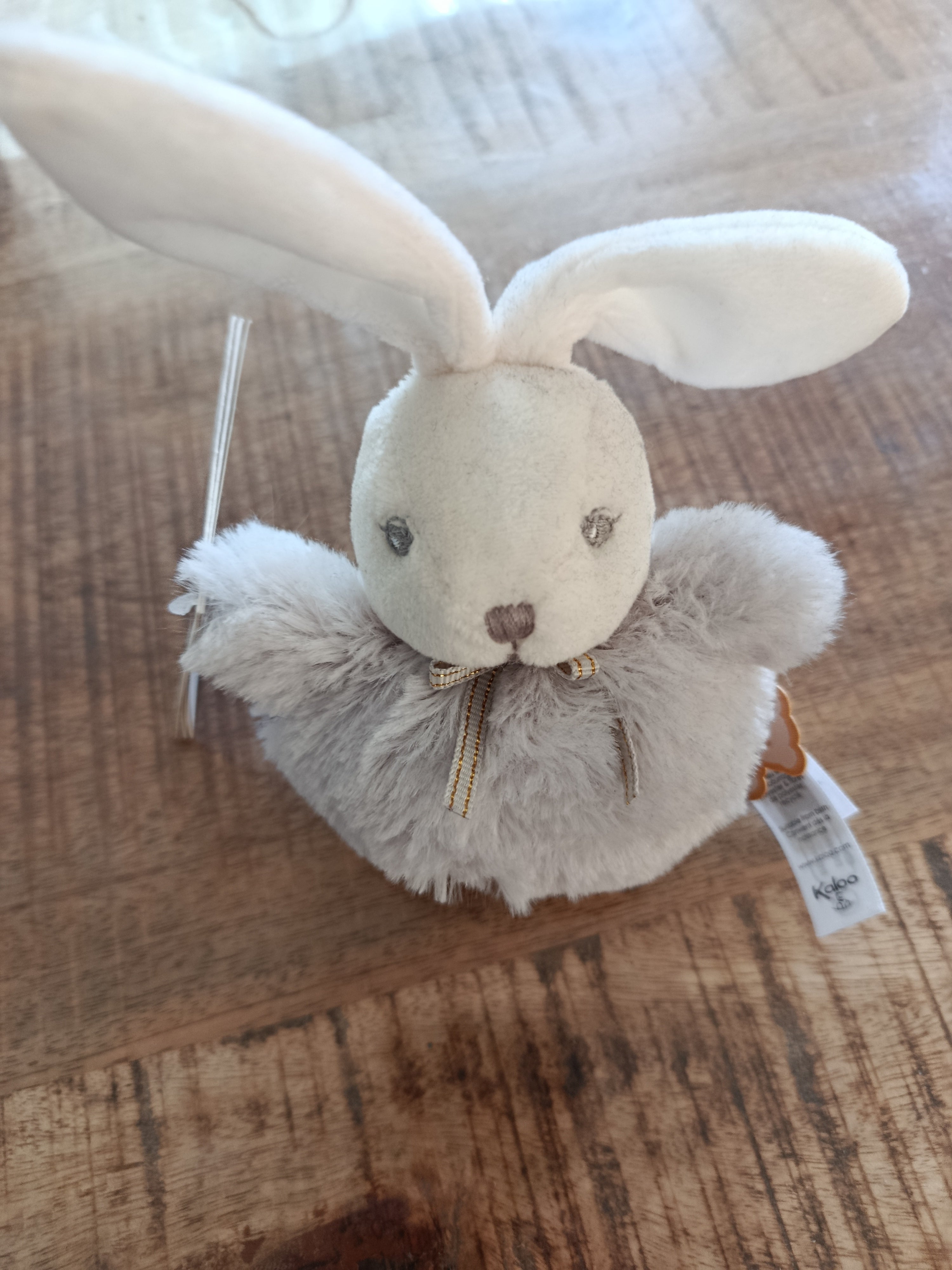 Pompon lapin KALOO - Personnalisation prénom sur oreille