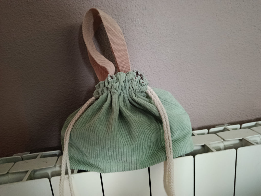 Petit sac / bourse velours personnalisable en broderie