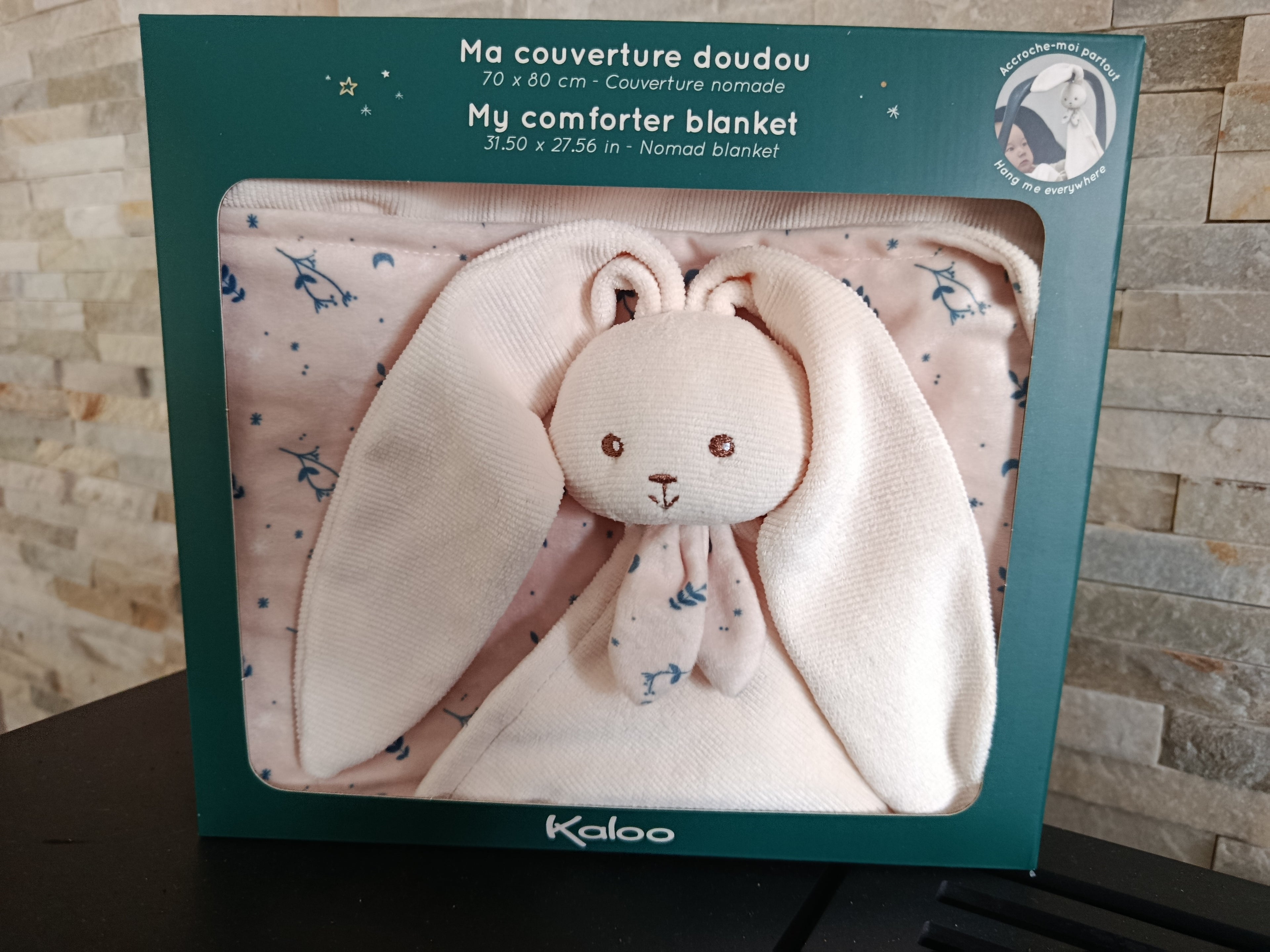 Couverture doudou Kaloo personnalisée