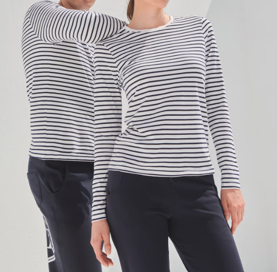 Tee-shirt marinière manches longues à personnaliser