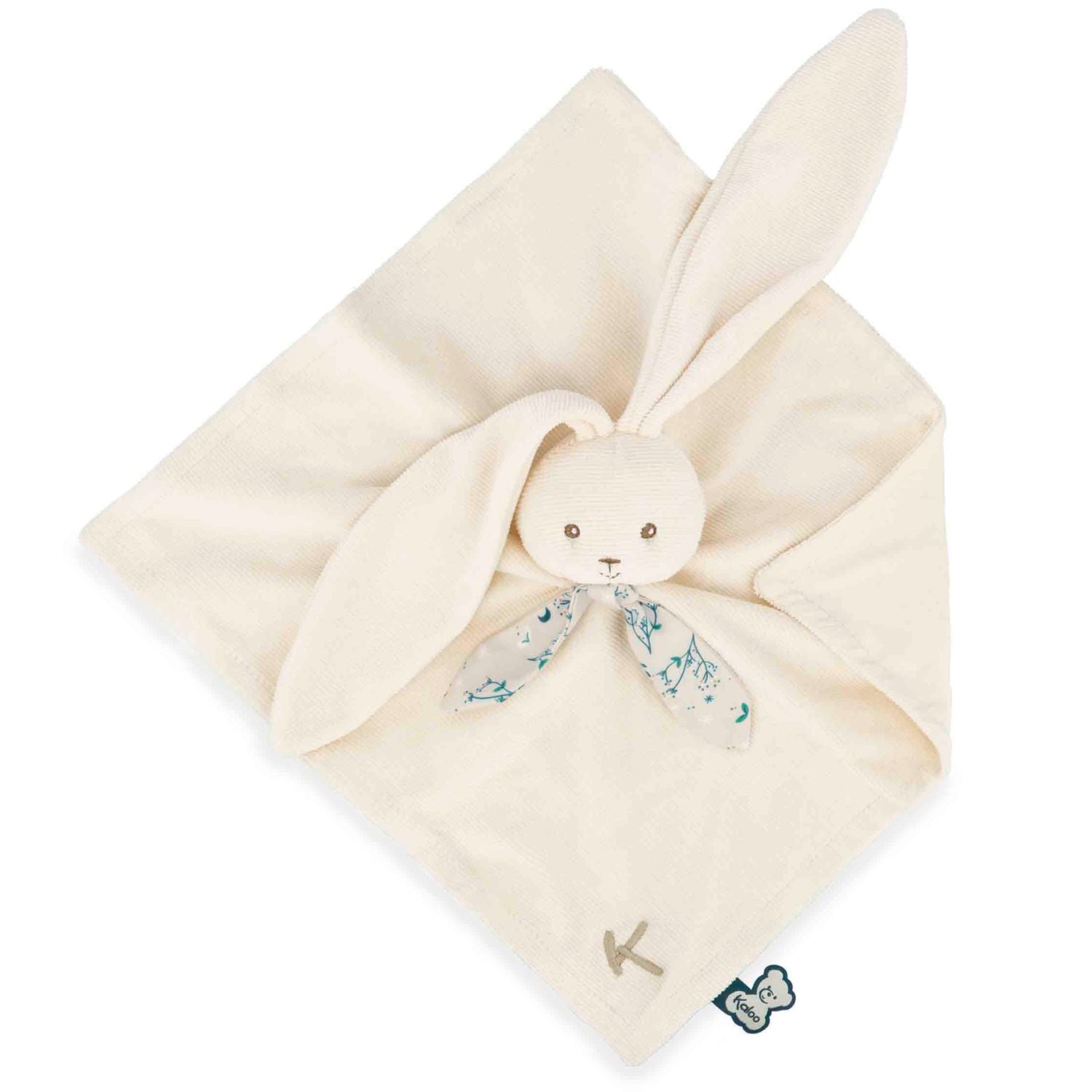 Doudou KALOO beige 30 cm brodé.